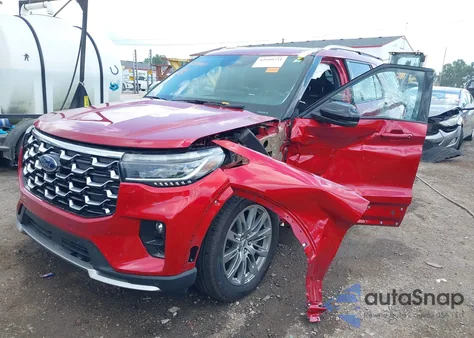 2025 Ford Explorer Platinum из США, поврежденный, VIN 1FMUK8HH7SGA62067